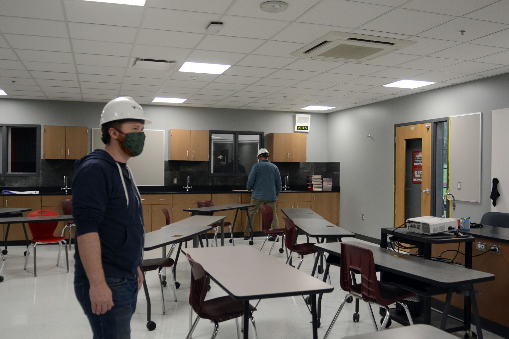 Baraboo school construction tour May 3, 2021